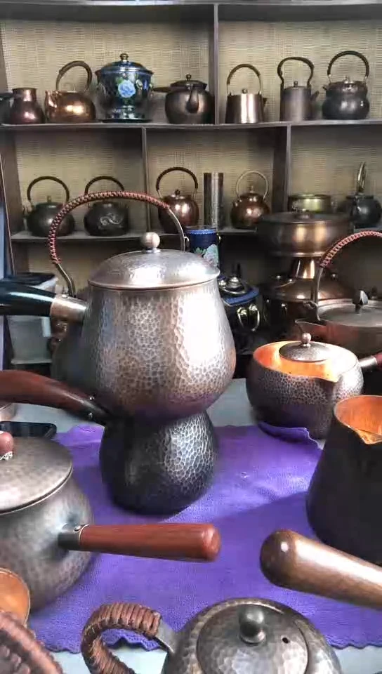 贵金属紫铜泡茶壶