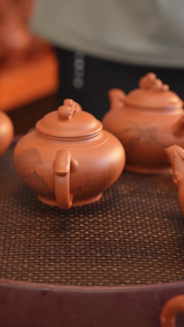 茶壶紫砂明**性原矿手工制作雕刻随机