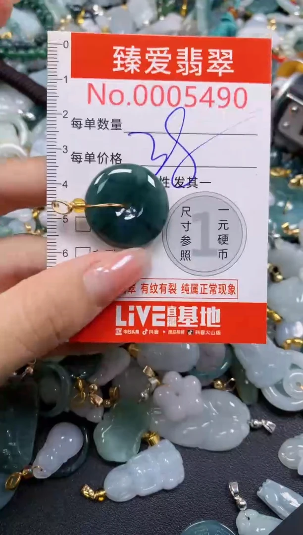 吊坠(不含链)未镶嵌翡翠5490