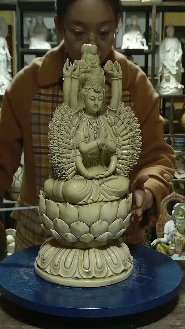 佛像℡****つ德化瓷观音造像