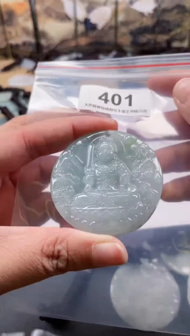 【闪购商品】翡翠颈饰未镶嵌缅甸A货翡翠有瑕疵多样性发一401