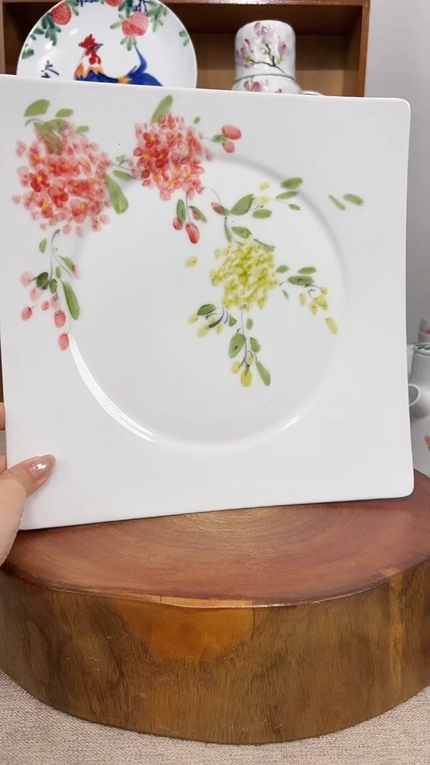 摆件景德镇手工手绘陶瓷餐具