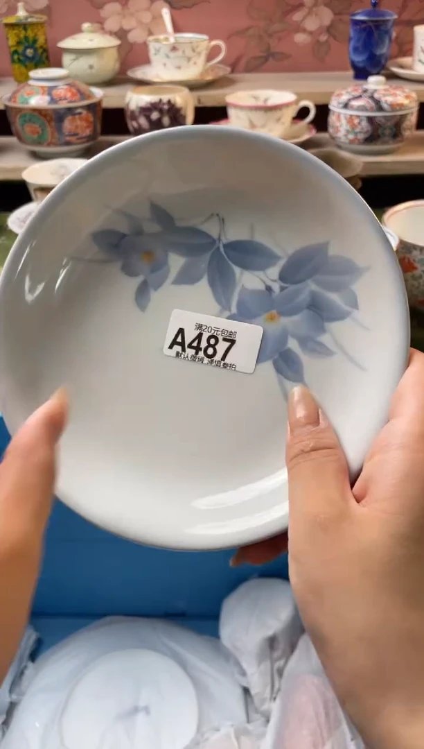 瓷片上*月瓷器瓷器A487