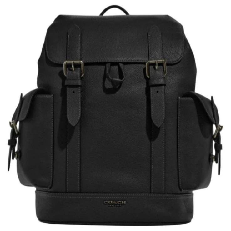 30*42*15/COACH蔻驰男款Hudson30纯色翻盖抽绳开合双肩包CB837