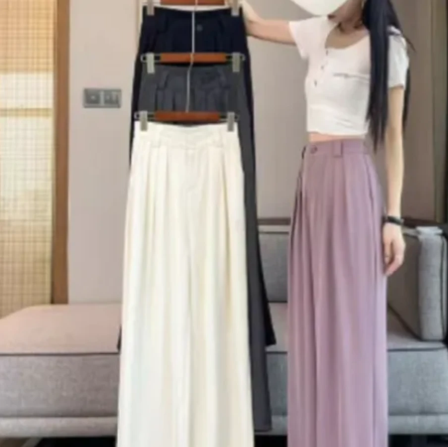 【带运费险】专柜品质 夏季 薄款 高腰 西装窄 版阔腿