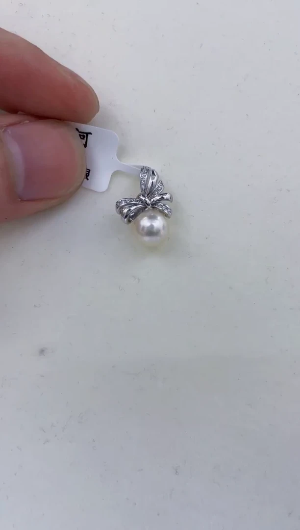 颈饰银S925镶嵌海水珍珠