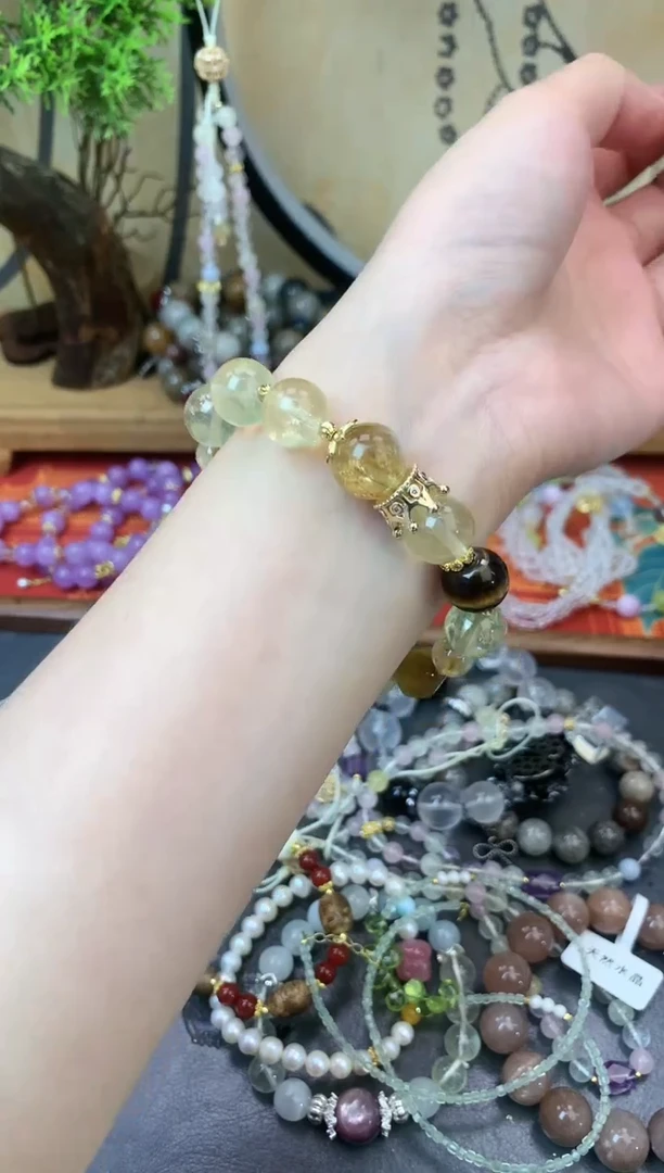 【闪购商品】黄晶手链未镶嵌1435手串