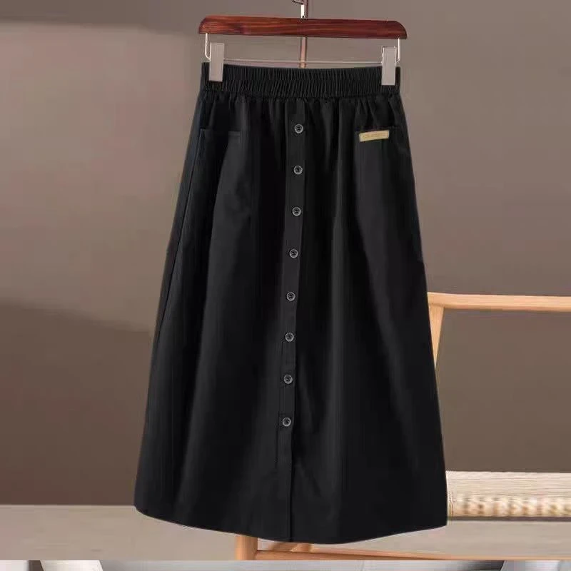 夏季新款纯棉端庄大气半身裙8633