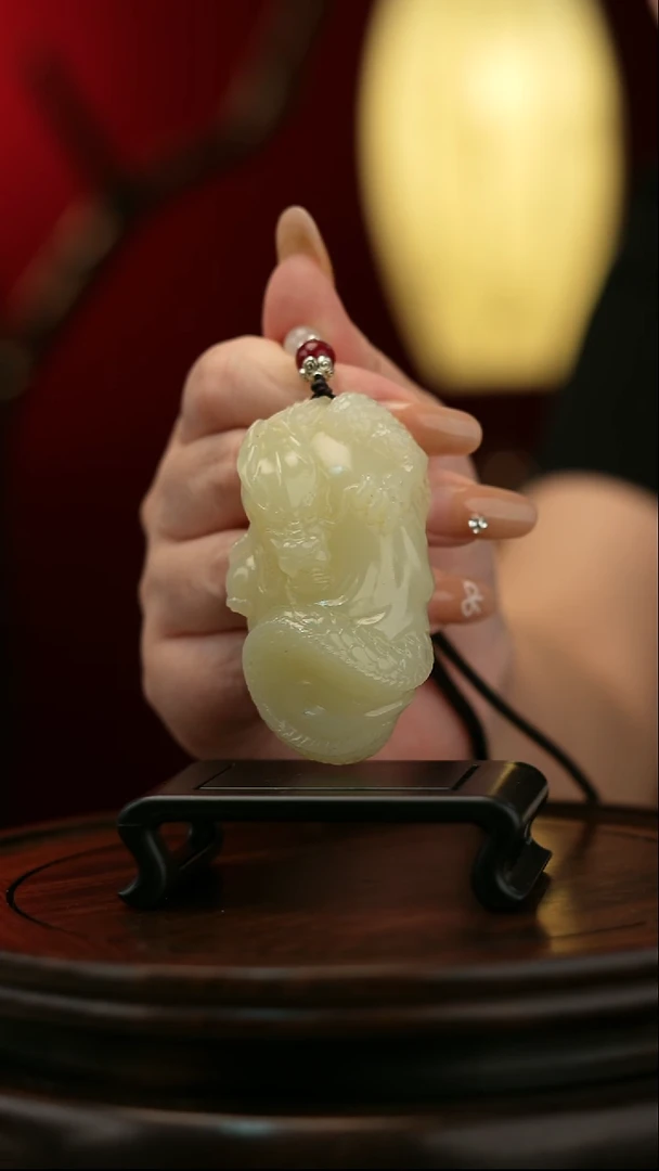 玉【祥龙纳瑞】天然玉石手把件
