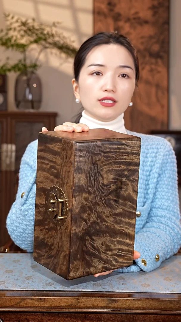 乌木类家具金丝楠阴沉木 一木一器 精工首饰盒