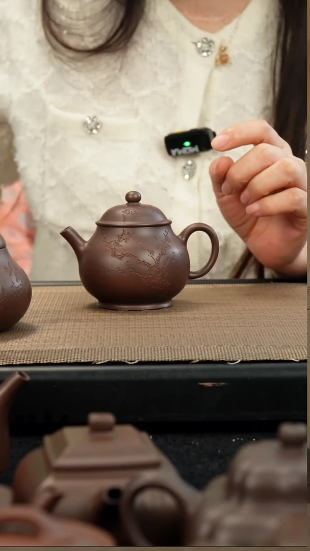 茶壶紫砂广****）老紫泥矮潘150