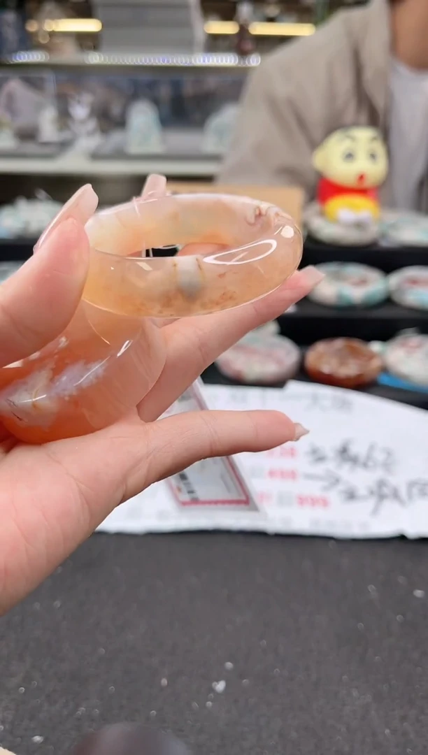 未镶嵌手镯石英质玉53圈口（赠品镯心）3430053