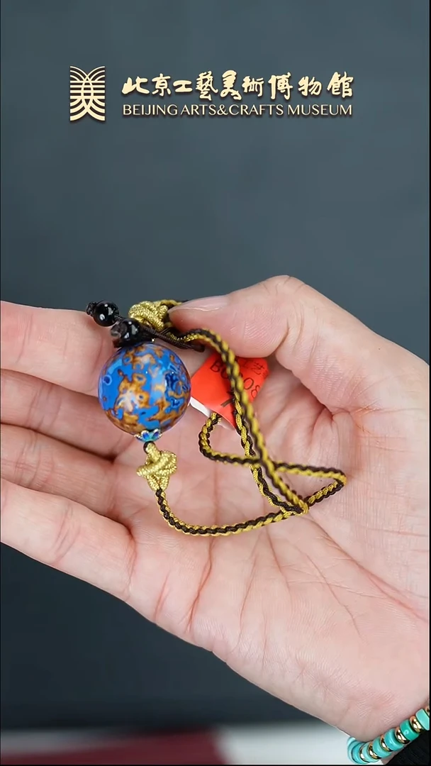 【闪购商品】B0308GMD721犀皮漆绿色漆珠项链