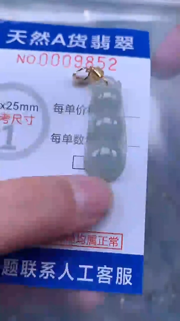 翡翠未镶嵌吊坠(不含链)1