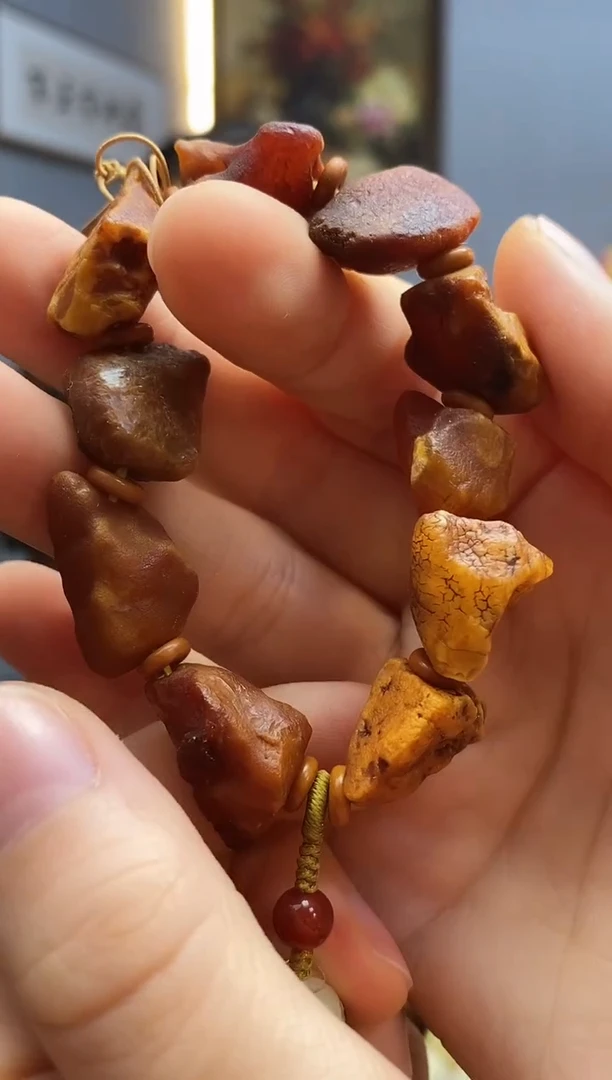 手链琥珀未镶嵌手捻
