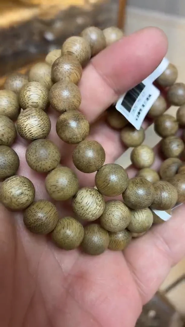 沉香手串 文莱圆珠单圈1.1多样性发其一
