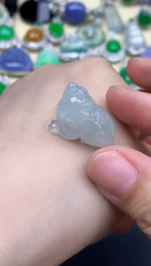 颈饰未镶嵌翡翠389-中国好珍宝