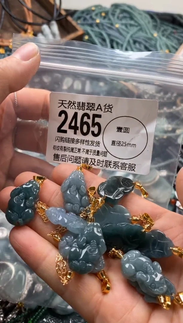【闪购商品】翡翠颈饰未镶嵌多样性发其一2465