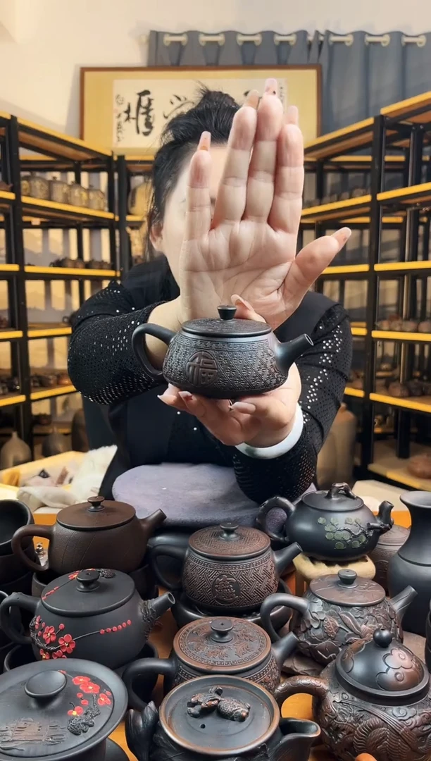 【闪购商品】壶100cc 满雕 花 石瓢