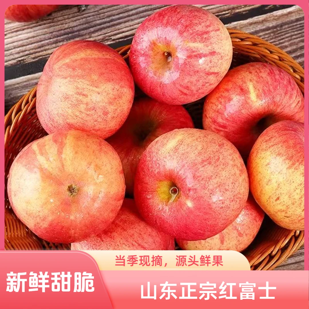 正宗烟台栖霞红富士苹果新鲜脆甜产地直发【学长】