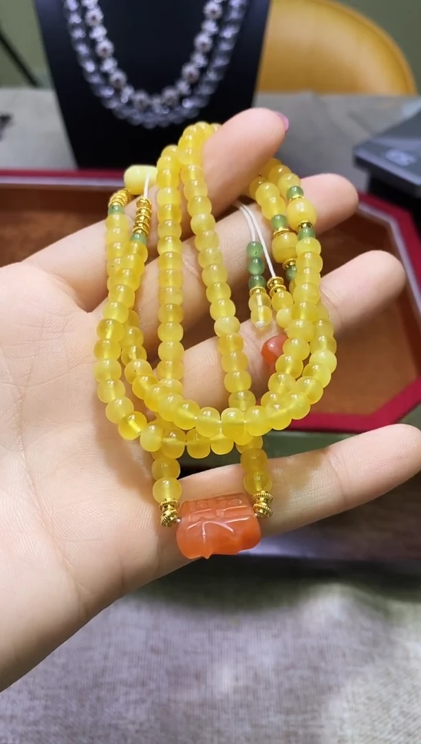 未镶嵌颈饰蜜蜡多样性发一件178