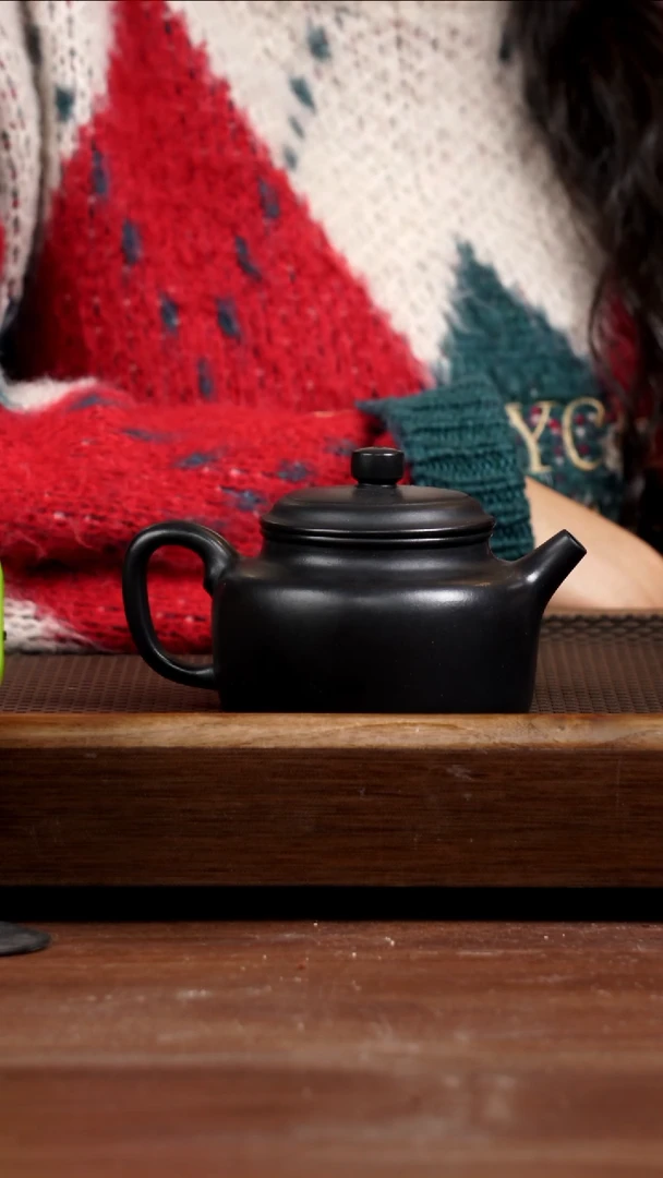 【闪购商品】紫砂茶壶四号井底槽青焐灰德钟280CC