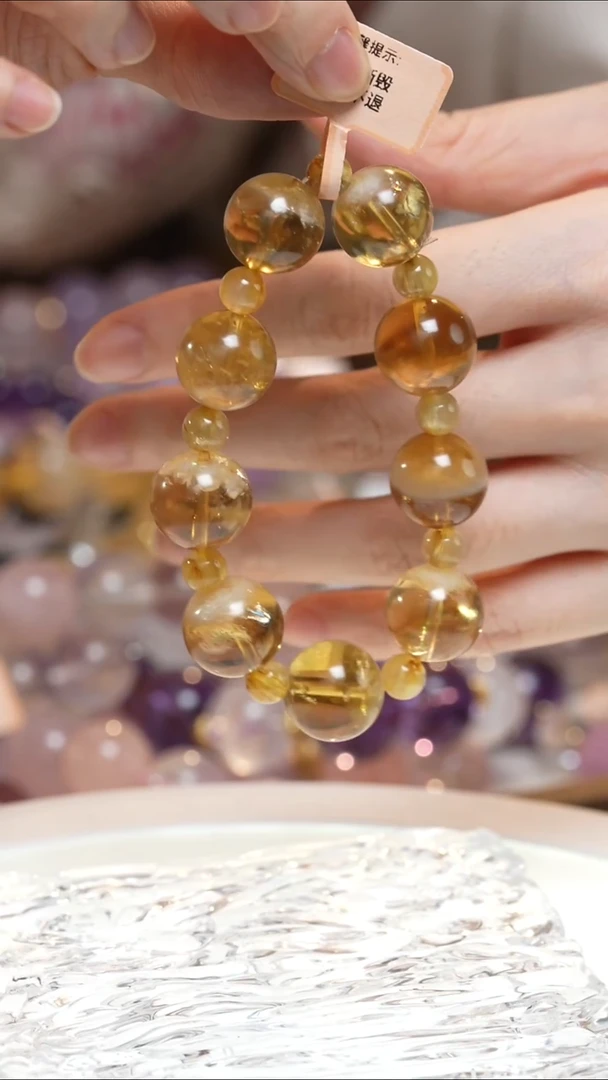 未镶嵌手串水晶威士忌黄水晶手串·YY0025SEP474L023