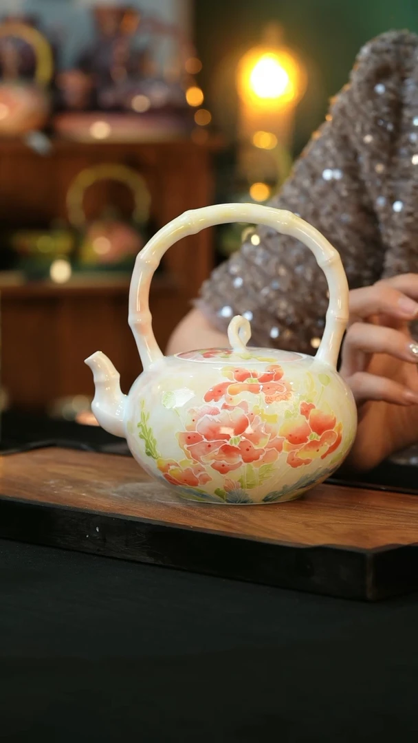 杯手绘心瓷陶瓷浮力