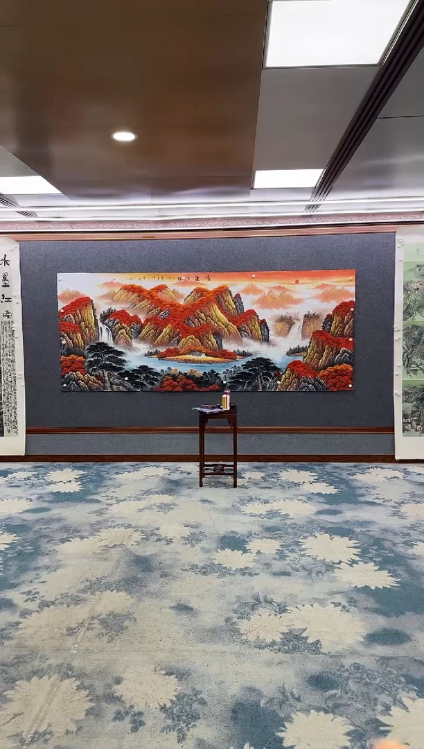 国画Z刘雪红-山水国画-大丈二
