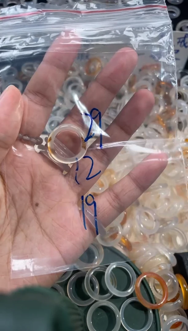 玛瑙/玉髓戒圈未镶嵌29