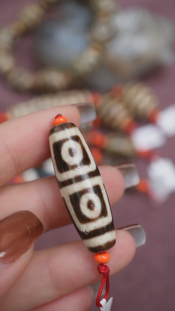 【闪购商品】玛瑙/玉髓颈饰未镶嵌蚀花玛瑙珠定制编绳