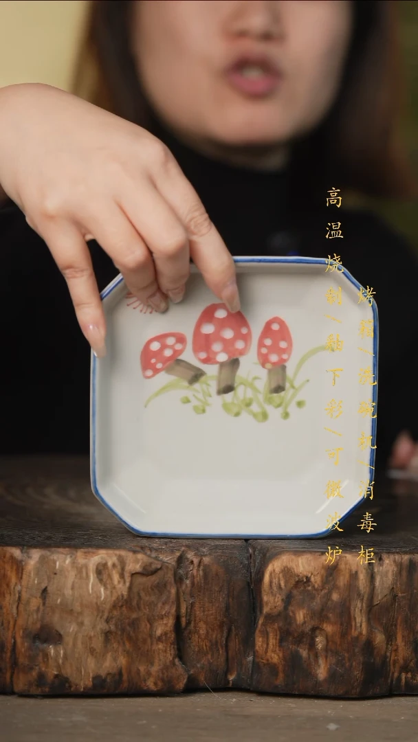 瓷片景德镇高温釉下彩可微波烤箱洗碗机