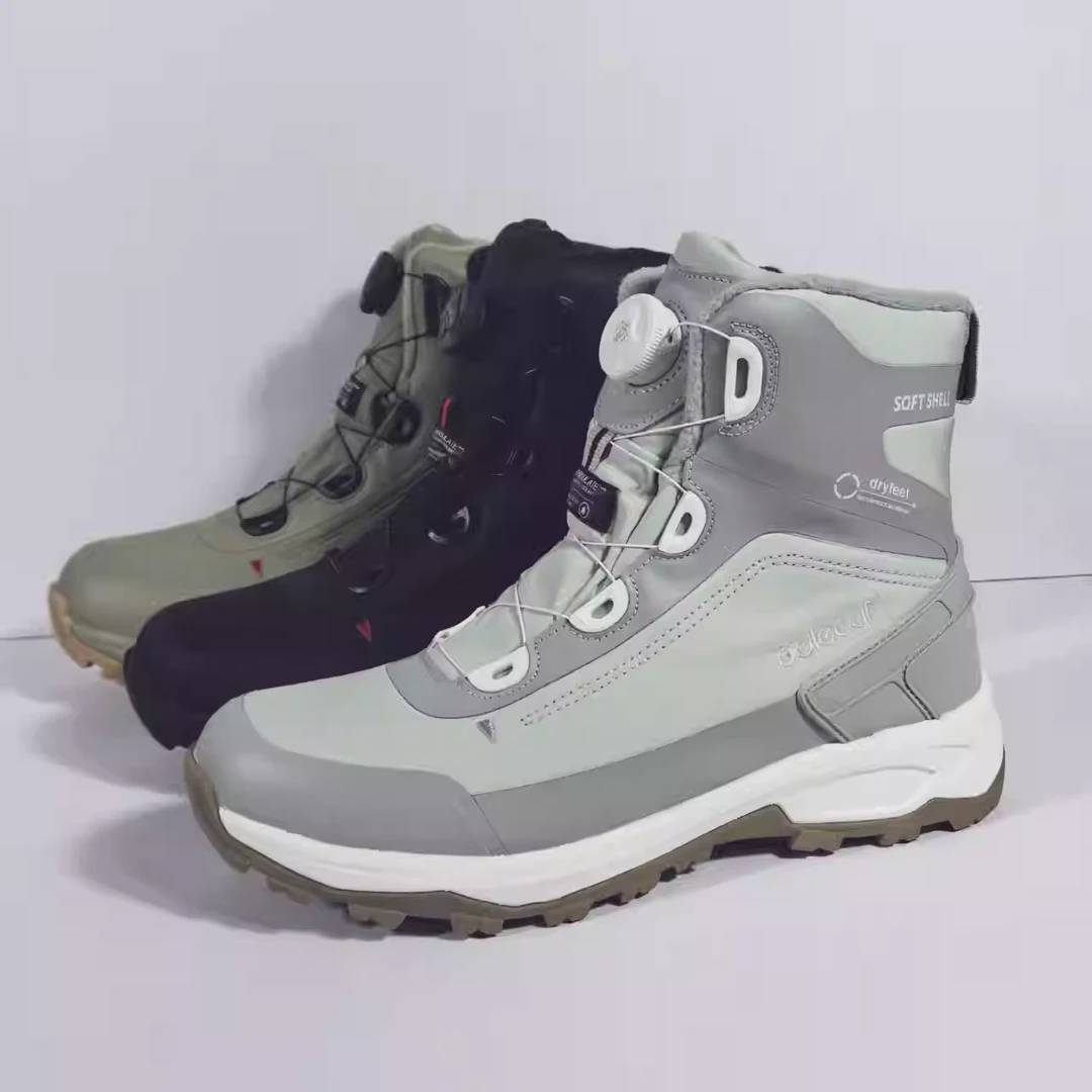 抗寒-30度出口瑞典3M冰面防滑保暖情侣雪地靴舒适男女户外棉鞋