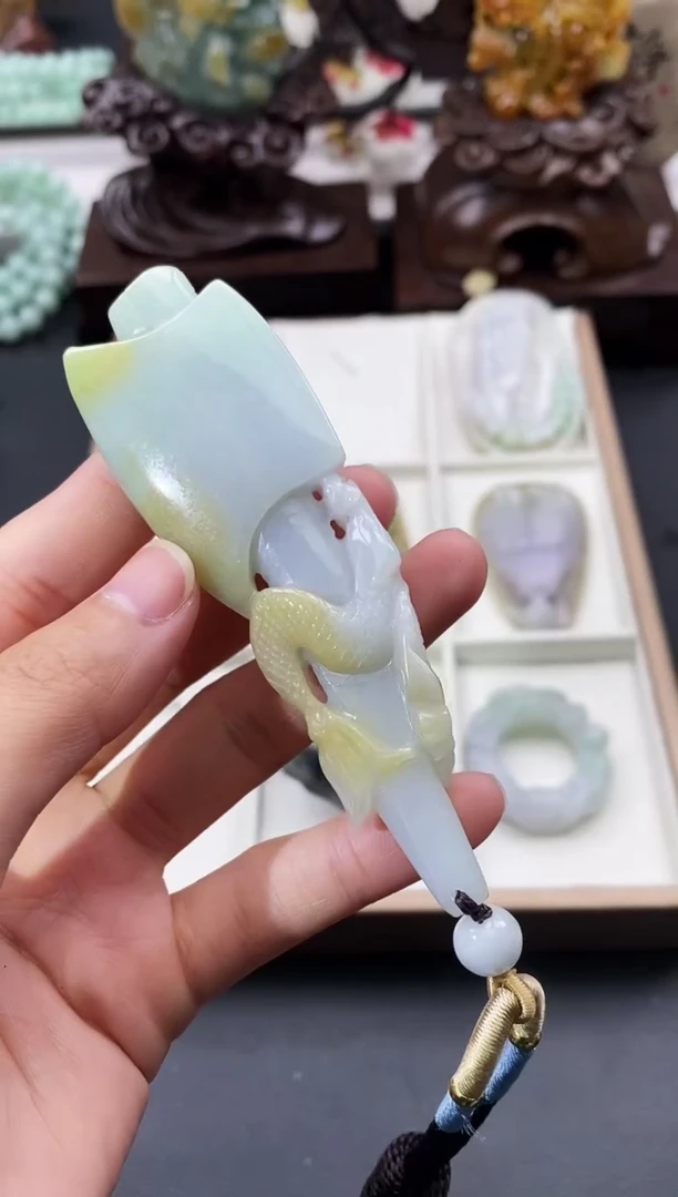 颈饰未镶嵌翡翠天然缅甸A货翡翠