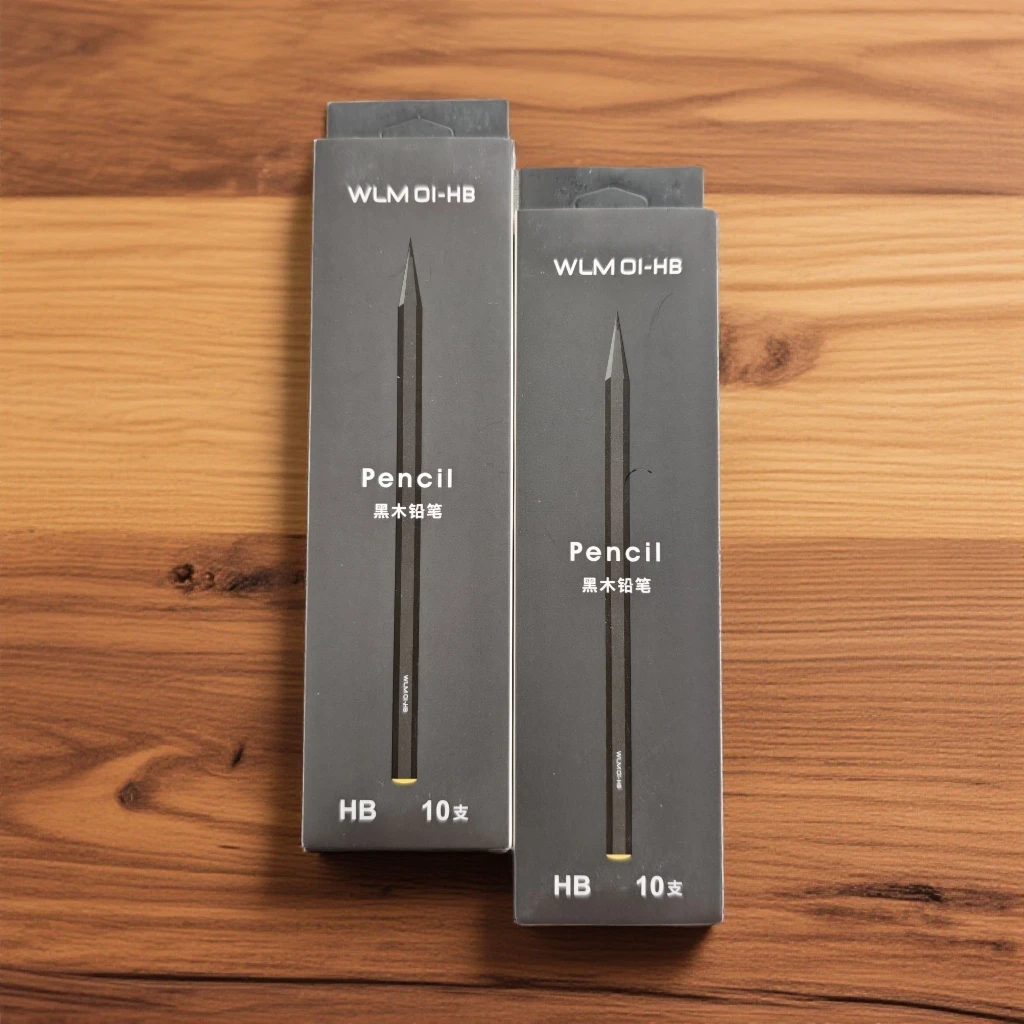 【新疆包邮】【免费刻字】01-HB黑木沾顶铅笔