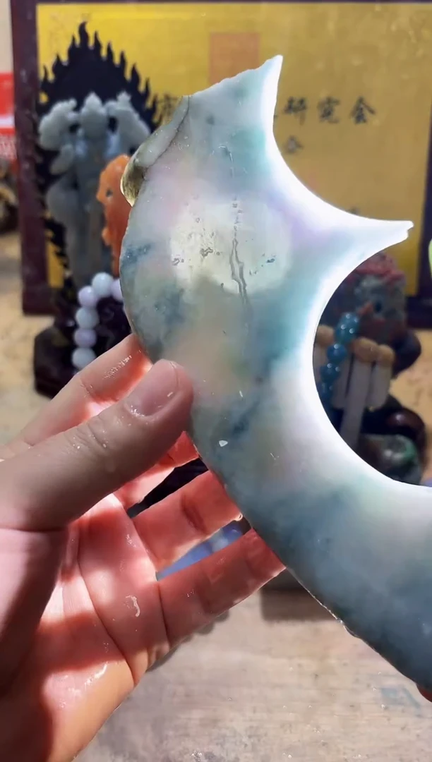 未镶嵌挂件翡翠A货常星8175