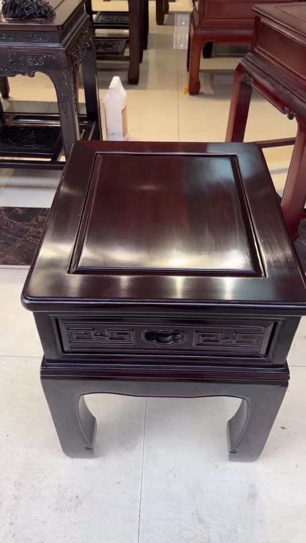 花梨木类置物架福利款东非角几