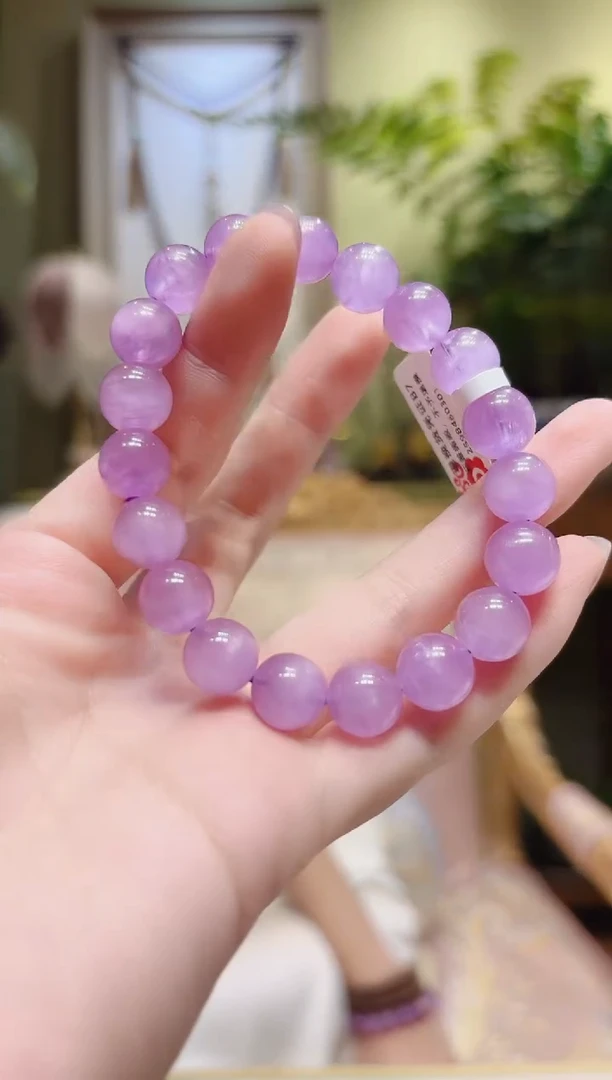 【闪购商品】锂辉石手串未镶嵌紫锂辉手串B7