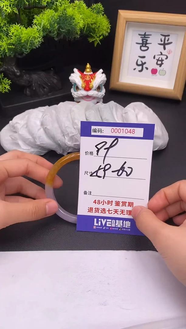 未镶嵌手镯翡翠0001048