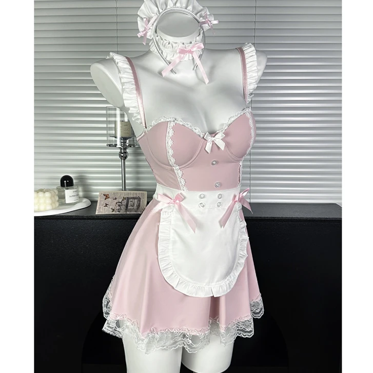 性感可爱女仆钢托聚拢火辣女佣制服cos二次元睡衣