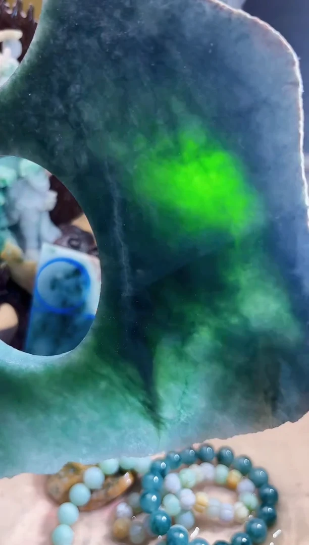 未镶嵌挂件翡翠A货张麦9544