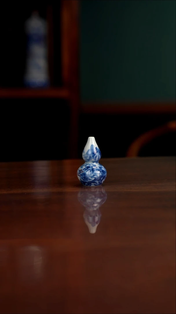 景琳藏 山水小葫芦香插
