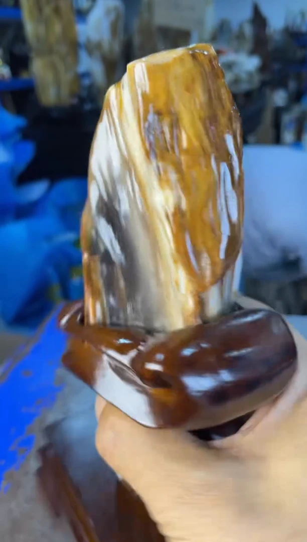 未镶嵌摆件硅化玉30