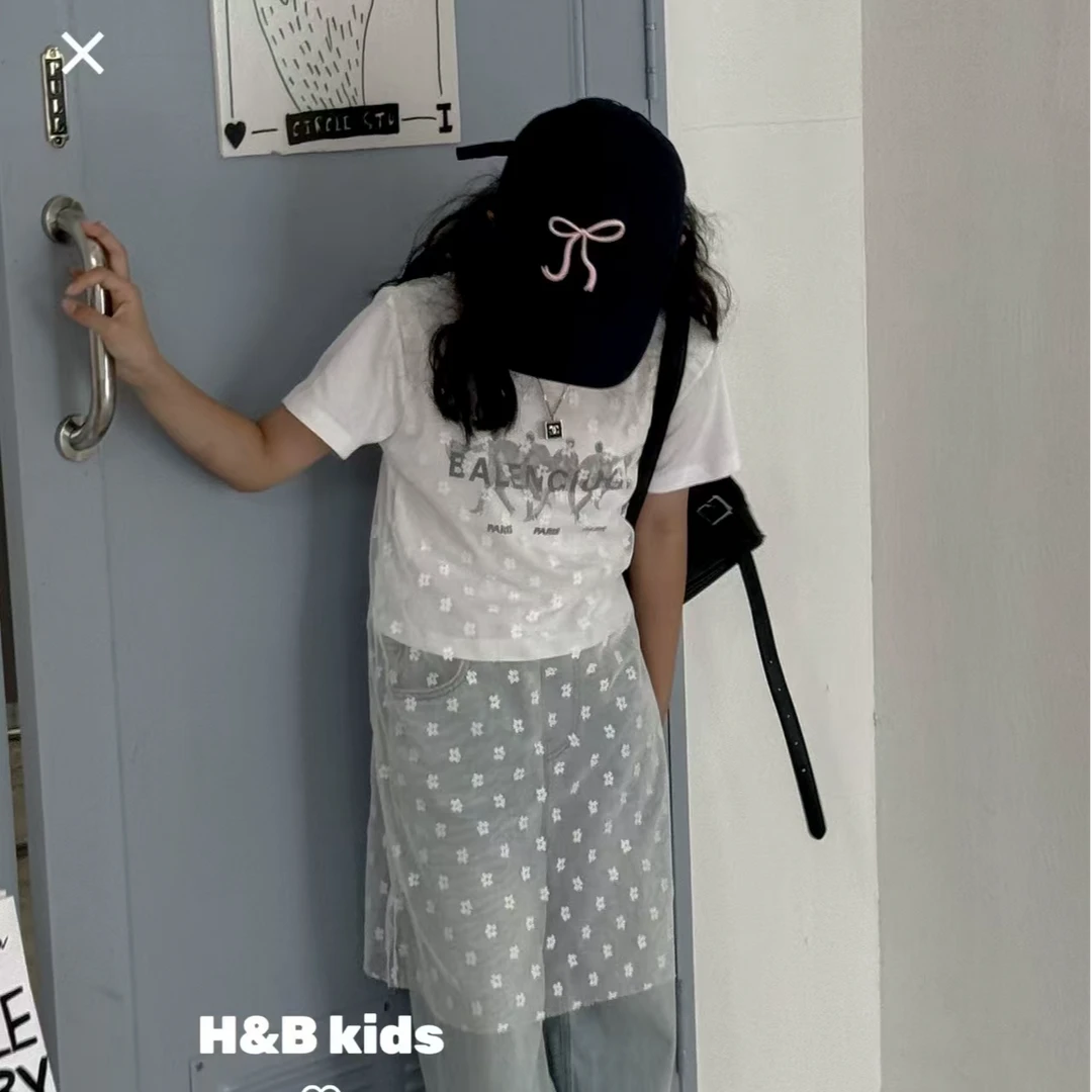 现货   2025夏季儿童休闲新款女童网纱针织裙9971