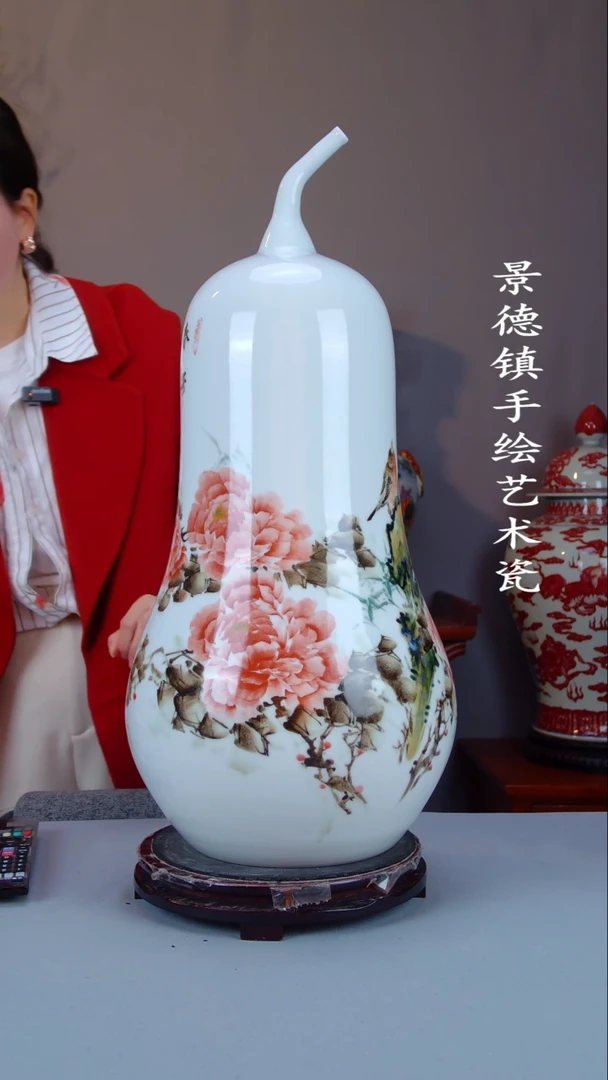 摆件陶瓷景德镇手工手绘陶瓷摆件81