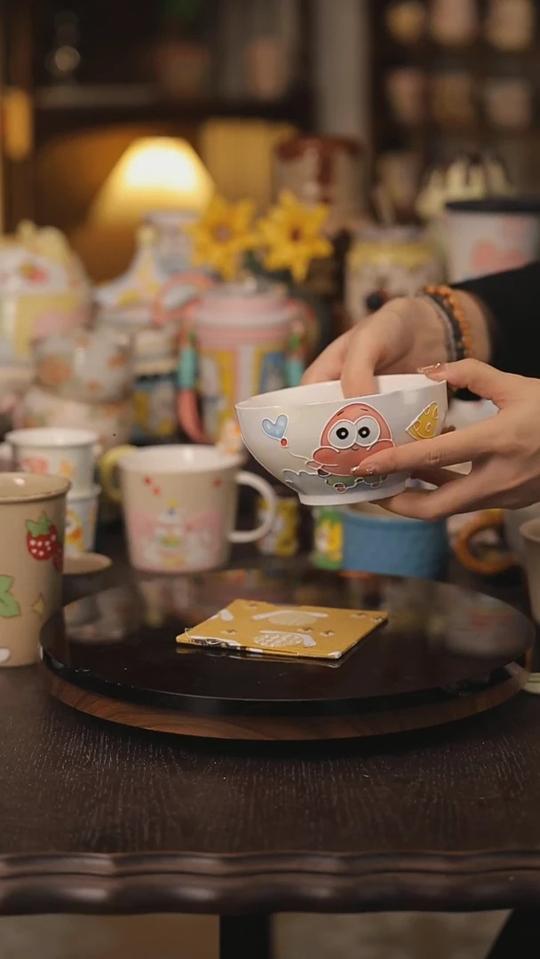 摆件景德镇釉下彩绘设计师款式陶瓷