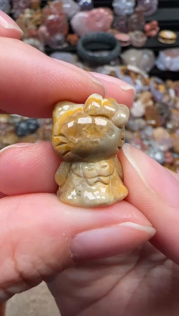 颈饰未镶嵌硅化珊瑚（珊瑚玉）029