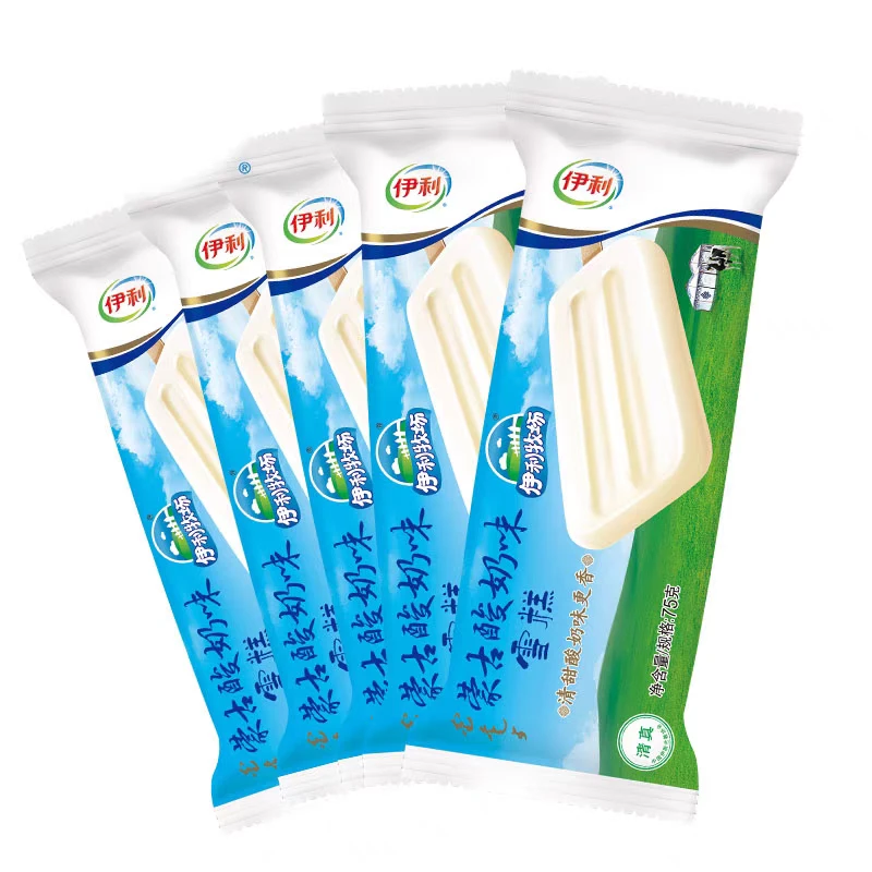 伊利牧场 蒙古酸奶味雪糕75g×5支网红雪糕