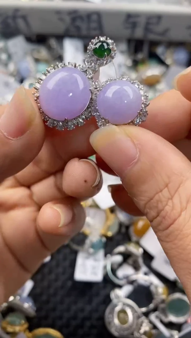 银S925镶嵌戒指翡翠111--7