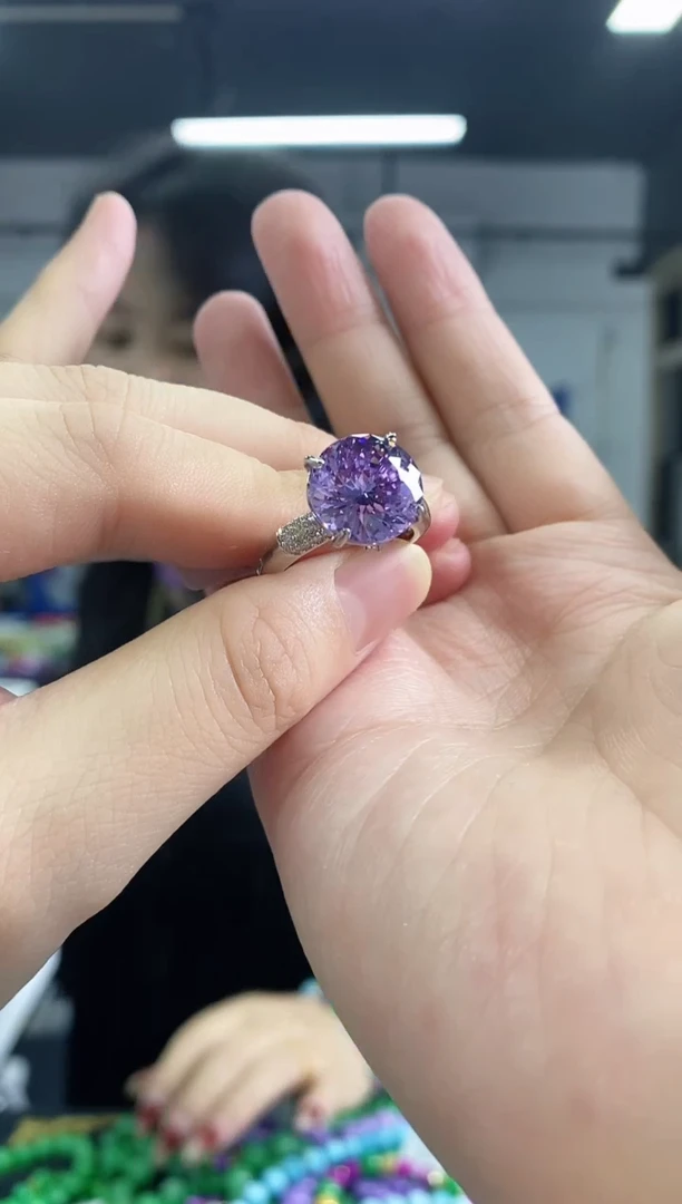 戒指未镶嵌水晶多样性发其一颜色微差